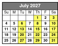 Shepherd of the Hills Outdoor Drama Show Only July Schedule