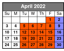 Branson Belle April Schedule