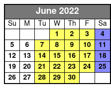 Branson Belle June Schedule