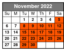 Christmas Show Lunch Cruise November Schedule