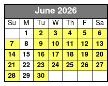 Captain's Club Showboat Branson Belle Dinner Cruise June Schedule