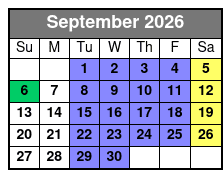 Captain's Club Showboat Branson Belle Dinner Cruise September Schedule