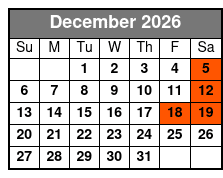 Captain's Club Christmas Show Lunch Cruise December Schedule