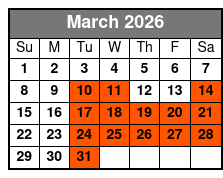 Showboat Branson Belle Lunch Cruise Tier One Seating March Schedule