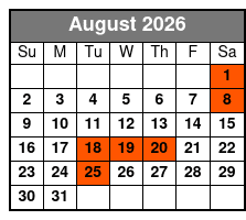 Showboat Branson Belle Lunch Cruise Tier One Seating August Schedule