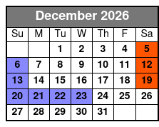 Silver Dollar City Showboat Pjs and Pancakes (Formerly Showboat Branson Belle) December Schedule