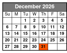 Silver Dollar City Showboat New Years Eve Cruise (Formerly Showboat Branson Belle) Tier One  December Schedule