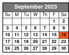 Smoke On The Mountain September Schedule