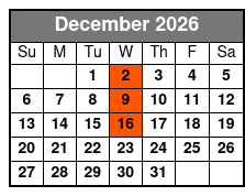Smoke On The Mountain December Schedule