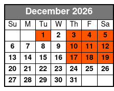 Smoke On The Mountain Celebrates Sander's Family Christmas December Schedule