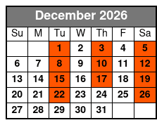 Matthew Boyce's Retro Christmas Spectacular December Schedule