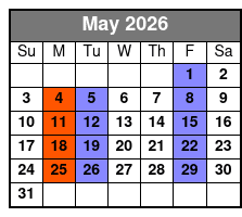 Queens of Soul  May Schedule