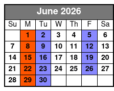 Queens of Soul  June Schedule