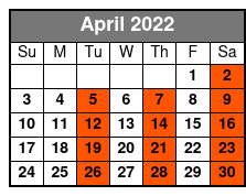 Haygoods April Schedule