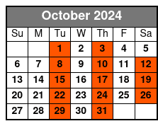 The Haygoods Branson October Schedule