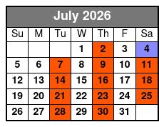 The Haygoods Branson's Most Popular Show July Schedule