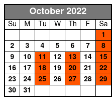 Haygoods October Schedule