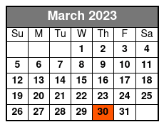 Haygoods March Schedule