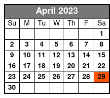 Haygoods April Schedule
