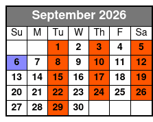 Haygoods September Schedule