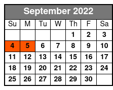 White Water Branson MO September Schedule