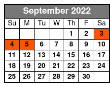 White Water Branson MO September Schedule
