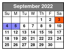 White Water 2 Day Ticket September Schedule