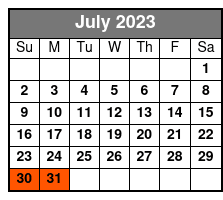 White Water 2 Day Ticket July Schedule