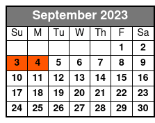 White Water 2 Day Ticket September Schedule