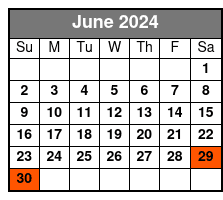 White Water 2 Day Ticket June Schedule