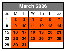 World's Largest Toy Museum Complex March Schedule