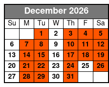 World's Largest Toy Museum Complex December Schedule
