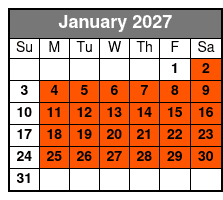 World's Largest Toy Museum Complex January Schedule