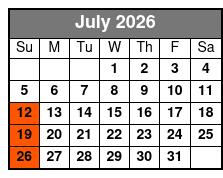 Southern Gospel Sundays with The Frosts July Schedule