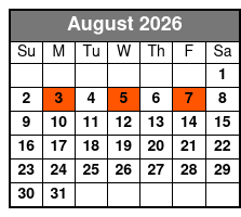 Shepherd's Wild West Showdown August Schedule