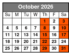 Aaron Wayne - Sweet Dreams Comedy Hypnosis Show October Schedule