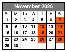 Aaron Wayne - Sweet Dreams Comedy Hypnosis Show November Schedule