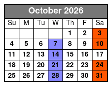 Michael Jackson The Illusion: Re-living The King of Pop! October Schedule