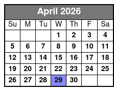 Michael Jackson The Illusion: Re-living The King of Pop! April Schedule