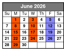 The Sound of Simon & Garfunkel June Schedule