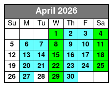 Where Jesus Walked April Schedule