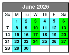 Where Jesus Walked June Schedule