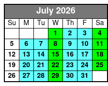 Where Jesus Walked July Schedule