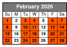 UTV Tours at Fox Creek Park February Schedule
