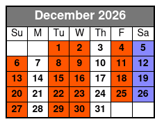 UTV Tours at Fox Creek Park December Schedule