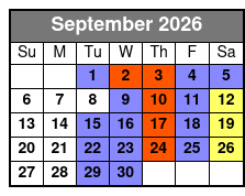 David at Sight & Sound Theatres Standard Seating September Schedule