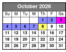 David at Sight & Sound Theatres Standard Seating October Schedule