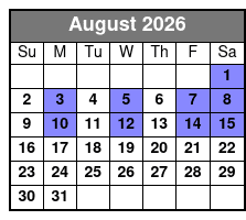 The Cabaret - Garry & Janine Comedy Magic Dinner Show August Schedule