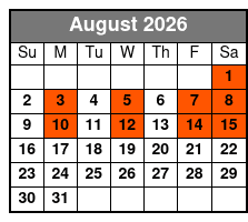 The Cabaret - Garry & Janine Comedy Magic Dinner Show August Schedule