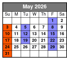 A Garth Tribute May Schedule